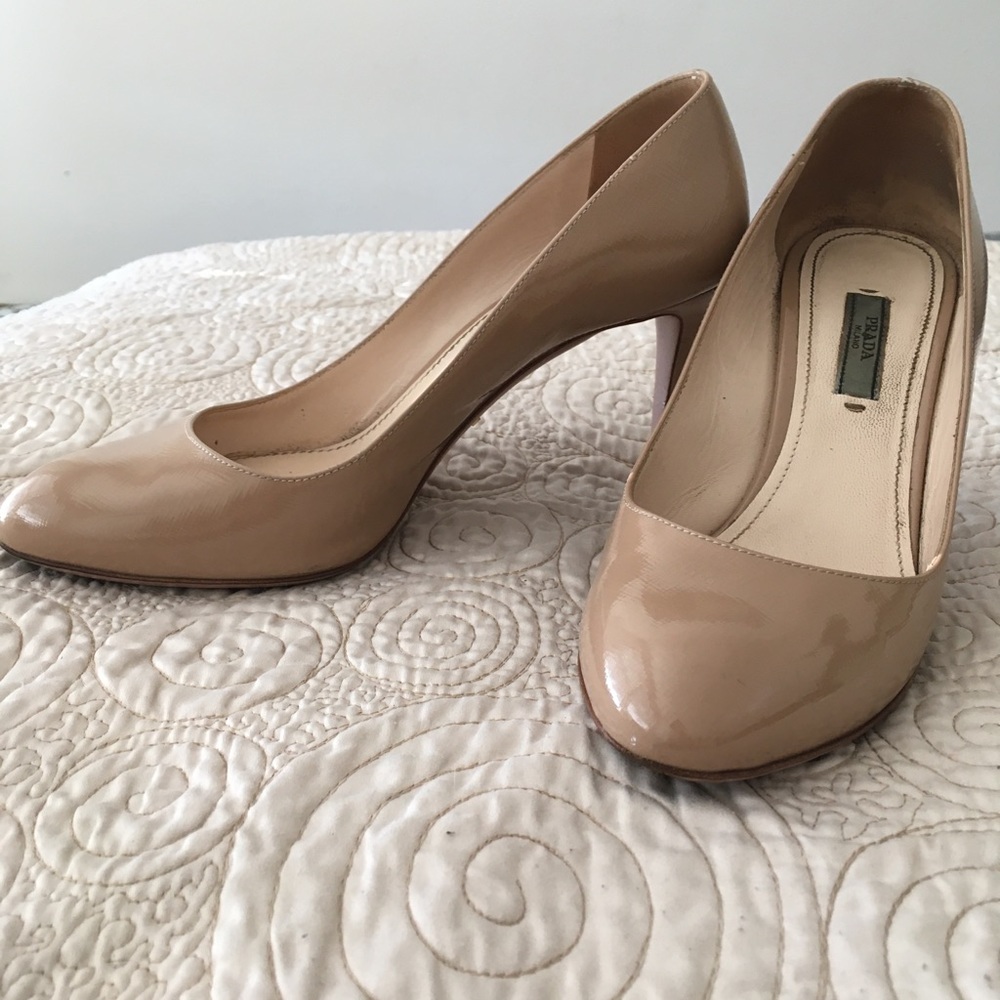Prada Nude Heel Pumps